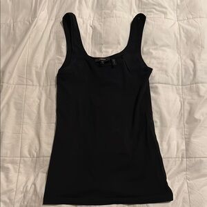 Theory Black Fitted Tank Top